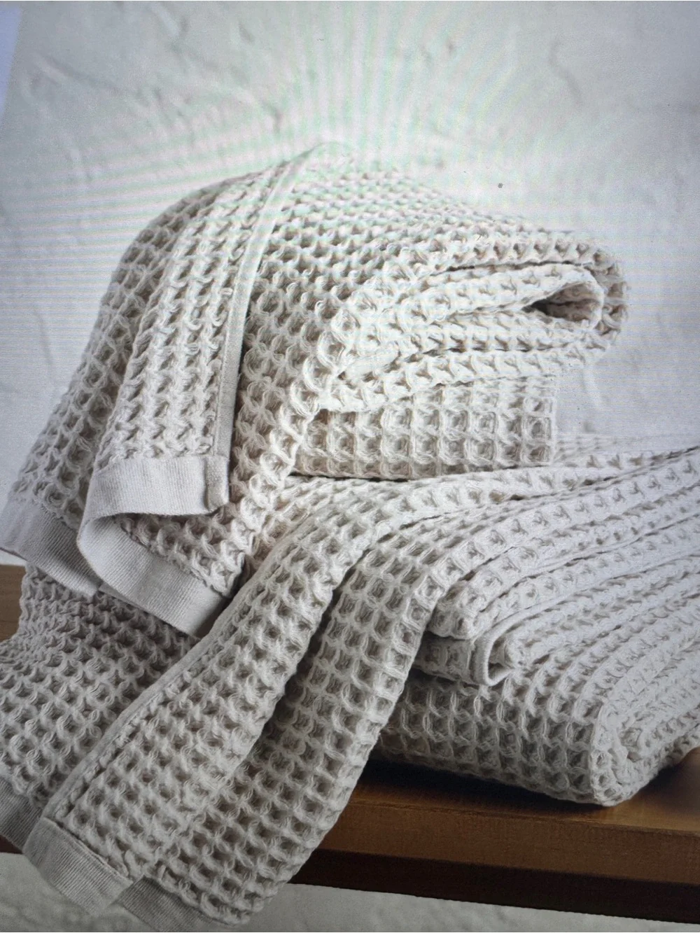 Work Market Waffle Weave Bath Towels